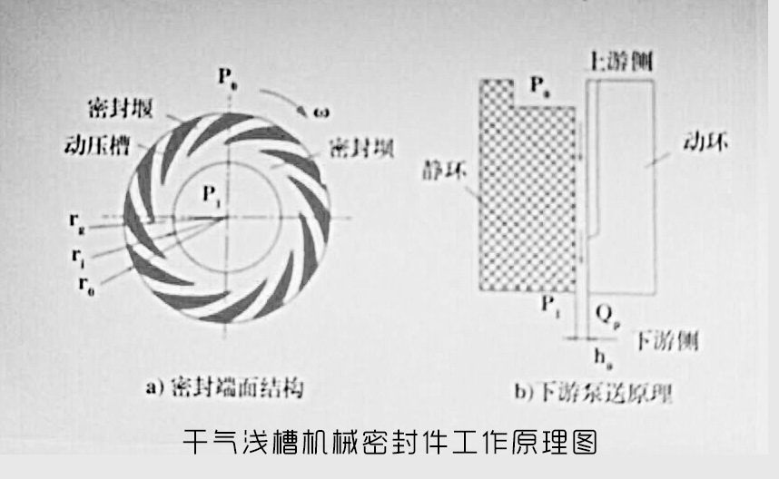 干氣淺槽機械密封件工作原理圖