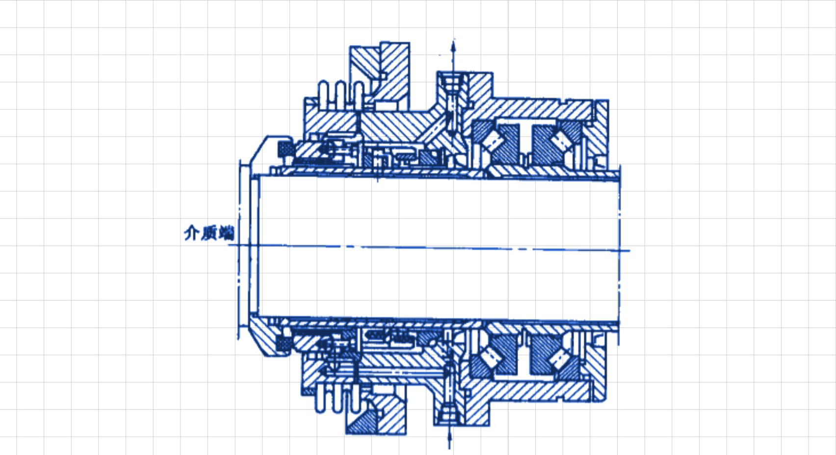 密封件，耐高溫下的釜用機械橡膠密封結構圖