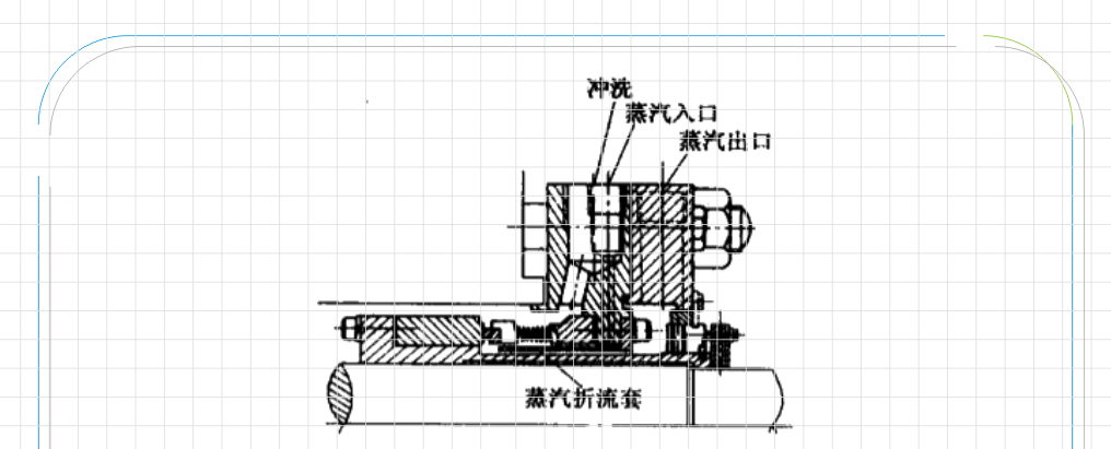 減壓塔底泵用靜止式液壓密封件結構平面圖