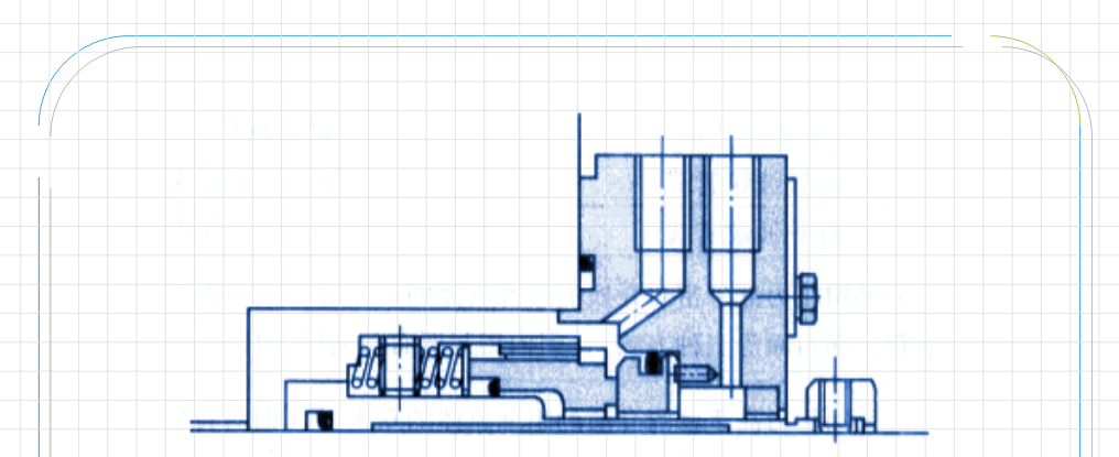 液壓密封件中的彈簧推力離心泵密封結構平面圖
