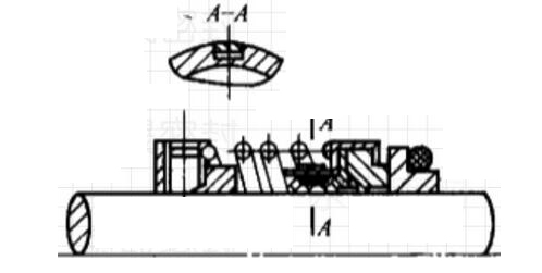動環的突耳傳動的結構圖