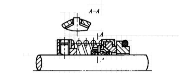 動環的撥叉傳動的結構圖