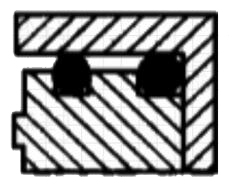 靜環之壓配型的結構及特點截面平面圖