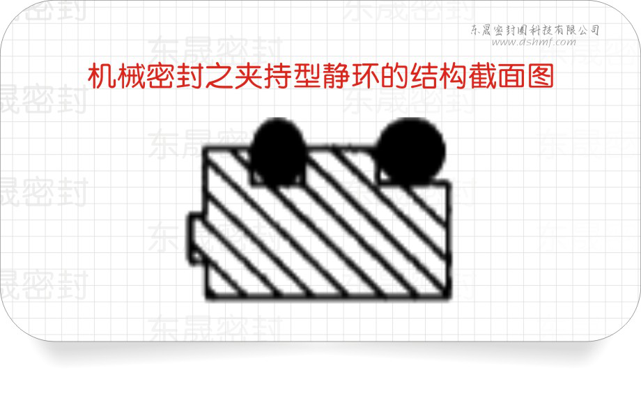 夾持型機械密封靜密封環的結構圖