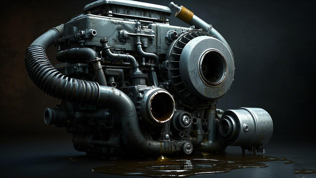 1汽車(chē)渦輪增壓發(fā)動(dòng)機(jī)，比例 「16_9」漏油