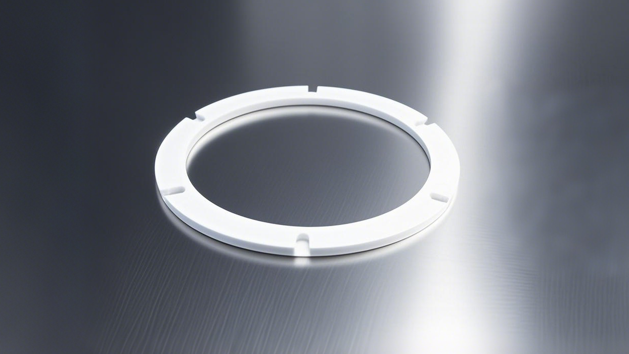 四氟六片密封件 - 由聚四氟乙烯的造的密封件，化工行業(yè)、設(shè)備是造粒機。