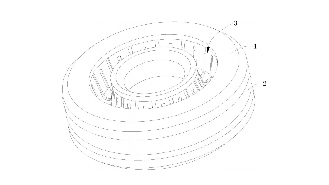 一種耐壓油封件-H型油封件的立體圖1