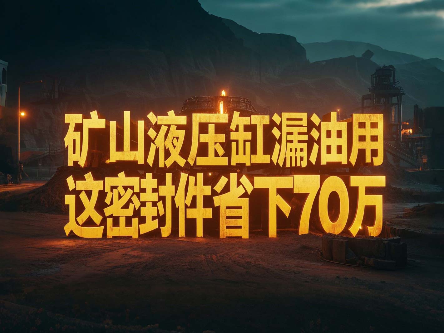 液壓缸老是漏油?礦山上用這密封件,一年省下70萬(wàn)!?