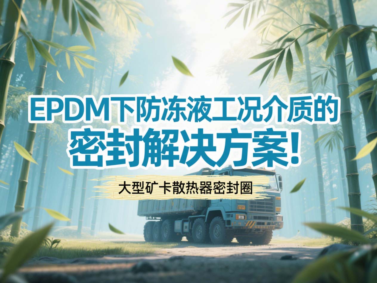 大型礦卡散熱器密封圈 ? EPDM下防凍液工況介質(zhì)的密封解決方案！