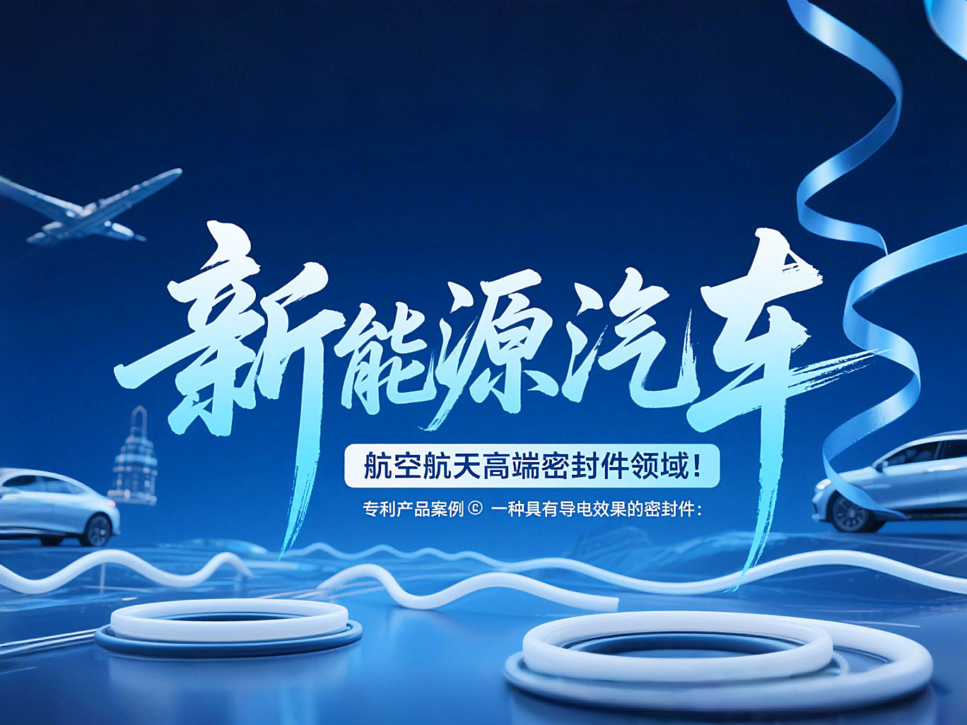 專利產品案例 ? 一種具有導電效果的密封件:新能源汽車+航空航天高端領域!