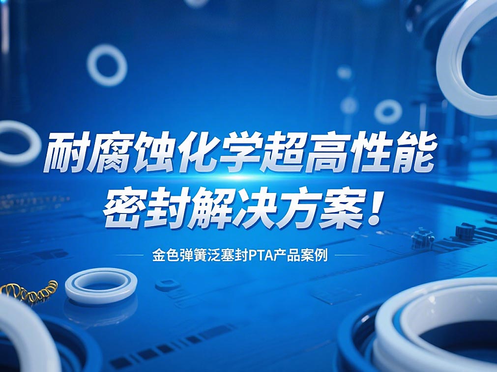 金色彈簧泛塞封PTA產品案例 ? 耐腐蝕化學超高性能密封解決方案！?