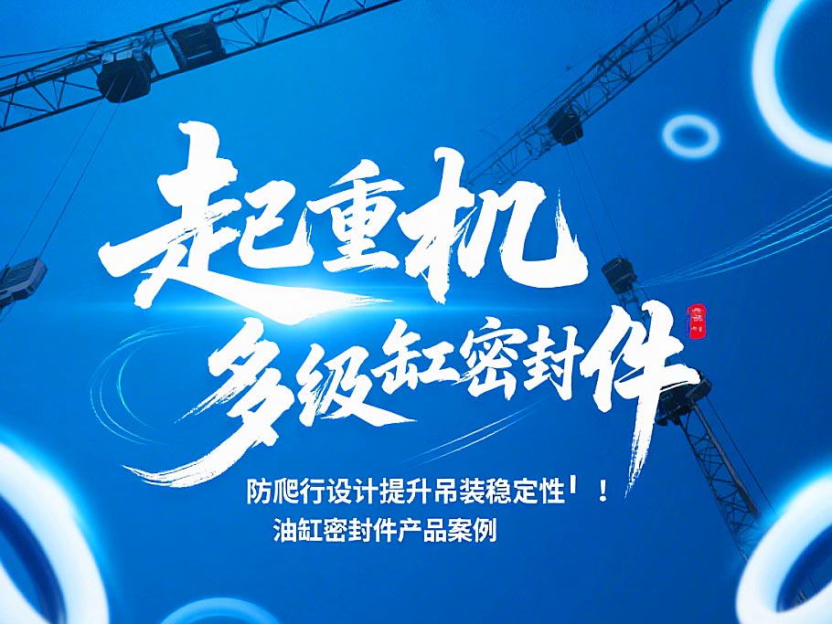 起重機多級油缸密封件！防爬行設計提升吊裝穩定性?！