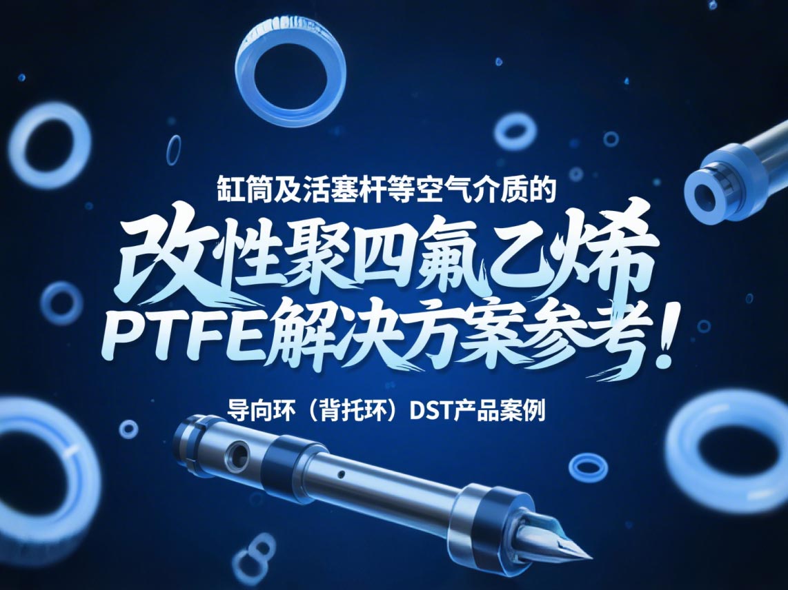 導向環（背托環）DST產品案例 ? 缸筒及活塞桿等空氣介質的改性聚四氟乙烯PTFE解決方案參考！