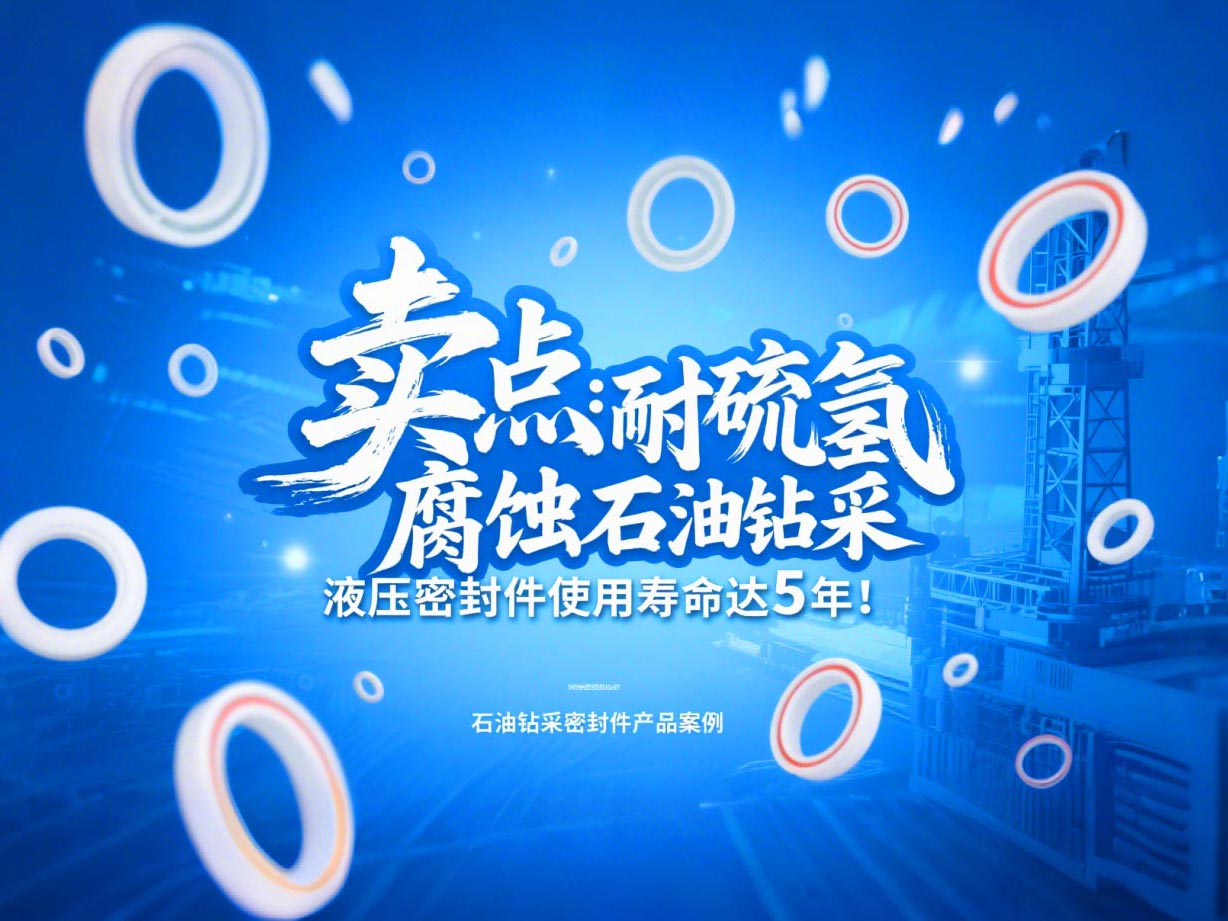 賣點?：耐硫化氫腐蝕！石油鉆采液壓密封件使用壽命達(dá)5年！