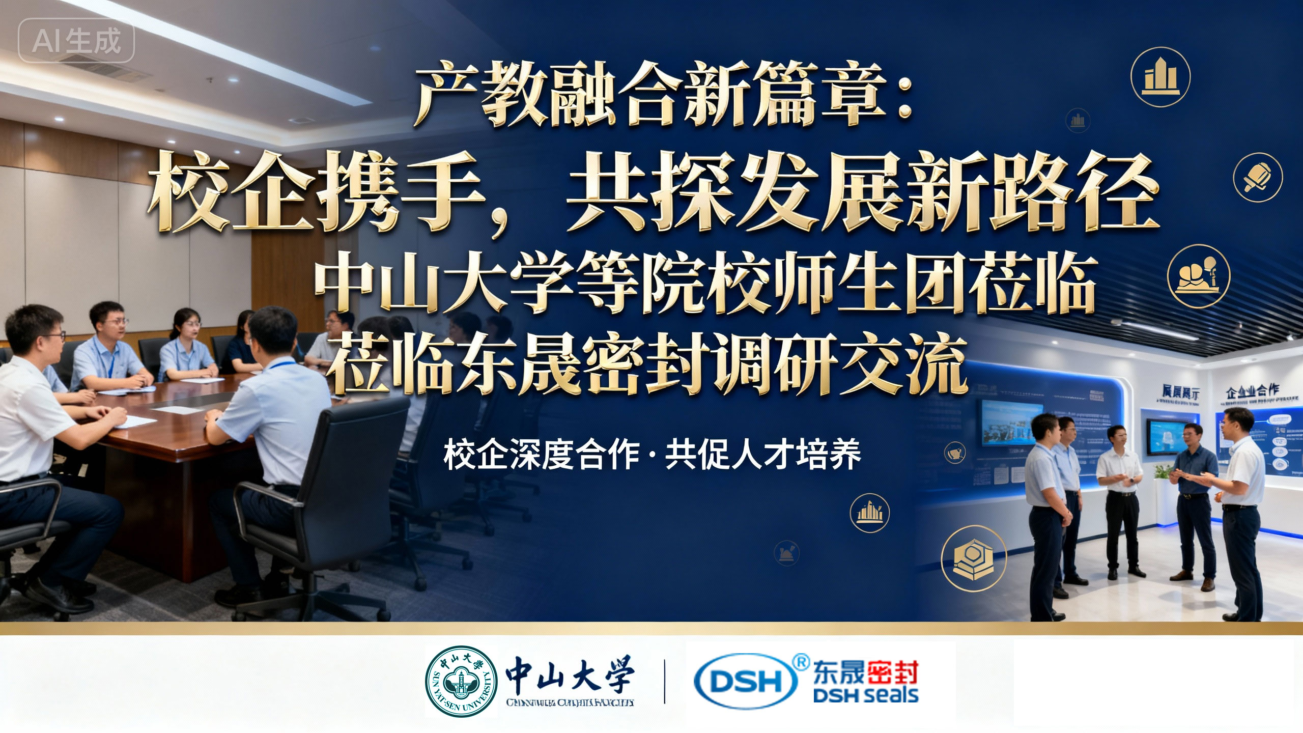 產(chǎn)教融合新篇章：校企攜手，共探發(fā)展新路徑，中山大學(xué)等院校師生團(tuán)蒞臨東晟密封調(diào)研交流！